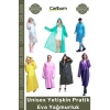 #Yağmurluk Su Geçirmez Kaliteli Dayanıklı Kapüşonlu Şık Tasarım Unisex Yetişkin Pratik Eva Yağmurluk - 1 Adet