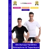 #ErkekKorse Dik Duruş Vücut Bel Göğüs Toparlayıcı Göbek Sıkılaştırıcı Kısa Kol Korse Atlet 6lı Set