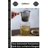 #Süzgeç Mikro Filtre Ergonomik Kupa Demlik İnce Gözenekli Paslanmaz Çelik Çay Kahve Süzgeci