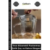 #Süzgeç Mikro Filtre Ergonomik Kupa Demlik İnce Gözenekli Paslanmaz Çelik Çay Kahve Süzgeci