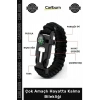 #Bileklik Kamp Outdoor Paracord Pusula Çakmaktaşı Düdük Çakı Çok Amaçlı Hayatta Kalma Bilekliği