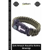 #Bileklik Kamp Outdoor Paracord Pusula Çakmaktaşı Düdük Çakı Çok Amaçlı Hayatta Kalma Bilekliği