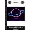 Özel Üretim Modern Estetik Tasarım Pil USB Çalışan Dekoratif Hediye Gece Neon Işıklı Satürn Lamba