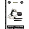 Özel Üretim Modern Şık Dekoratif Bahçe Balkon Lambası Solar 5m 28 Led Top Gün Işığı Siyah Kablolu