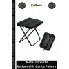 #Tabure Portatif Hafif Kamp Piknik Balıkçı Dayanıklı Metal İskeletli Katlanabilir Çanta Tabure