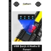 #ElFeneri Ultra Parlak COB LED Şarj Göstergeli Kamp Piknik Işıldak Multi USB Şarjlı 4 Modlu El Feneri