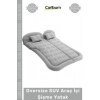 #Yatak Konforlu Kamp Karavan Ortopedik Kadife Oversize SUV Araç İçi Şişme Yatak 175x135x15 cm