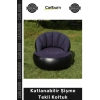 #Koltuk Kadife Dokulu Ergonomik Konforlu Kamp Bahçe Portatif Katlanabilir Şişme Tekli Koltuk