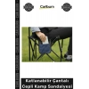 #KampSandalyesi Konforlu Ergonomik Metal Profil Oxford Kumaş Katlanabilir Çantalı Cepli Kamp Sandalyesi