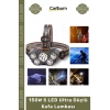 #KafaLambası Şarjlı Kamp Avcılık Dağcılık Outdoor Yüksek Lümen 150W 5 LED Ultra Güçlü Kafa Lambası