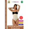 #Korse Seamless Dikişsiz Toparlayıcı Vücut Şekillendiren Kaymaz Yüksek Bel String Korse - 1 Adet