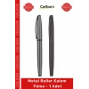 #Kalem Prestijli Şık Tasarım Kurumsal Hediye Lüks Ofis Yazım Gereçleri Metal Roller Kalem Füme - 1 Adet