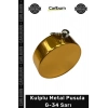 #Pusula Paslanmaz Çelik Dayanıklı Su Geçirmez Hassas Kamp Pusula Kulplu Metal Pusula G34 Sarı