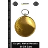 #Pusula Paslanmaz Çelik Dayanıklı Su Geçirmez Hassas Kamp Pusula Kulplu Metal Pusula G34 Sarı
