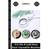 #Büyüteç Işıklı Usb Şarj Edilebilir Katlanabilir 3.5-10x 8 Ledli Masa Elçin Taşınabilir Büyüteç