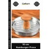 #Press Profesyonel Metal Köfte Şekillendirici Ahşap Saplı Dayanıklı Kalıp 10 cm Hamburger Press