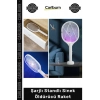 #Raket UV Mor Işık 5W Güçlü USB Şarjlı Sivrisinek Kovucu Taşınabilir Şarjlı Standlı Sinek Öldürücü Raket