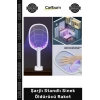 #Raket UV Mor Işık 5W Güçlü USB Şarjlı Sivrisinek Kovucu Taşınabilir Şarjlı Standlı Sinek Öldürücü Raket