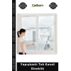 #TülSineklik 125x75 cm İnce Dokulu Tül Pratik Montaj Pencere Kapı Uyumlu Yapışkanlı Tek Kanat Sineklik