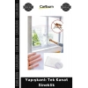 #TülSineklik 125x75 cm İnce Dokulu Tül Pratik Montaj Pencere Kapı Uyumlu Yapışkanlı Tek Kanat Sineklik