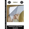 #ÇiftKanat 130x150 cm Pratik Kolay Montaj Pencere Kapı Tül Koruyucu Yapışkanlı Çift Kanat Sineklik