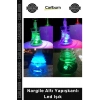 #Nargile Renkli 3 Modlu Atmosferik Dekoratif Nargile Aksesuar Nargile Altı Yapışkanlı Led Işık