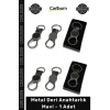 #Anahtarlık Logo Baskılı Kurumsal Promosyon Lüks Şık Kaliteli şiye Özel Metal Deri Anahtarlık Mavi - 1 Adet
