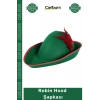 #Şapka Parti Kostüm Aksesuarı Yeşil Keçe Kumaş Karnaval Eğlence Hediyelik Robin Hood Şapkası
