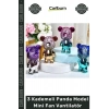#Vantilatör Şık Taşınabilir Sessiz USB Şarjlı Masaüstü 3 Kademeli Panda Model Mini Fan Vantilatör