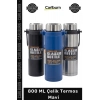 #Termos Isı Yalıtımlı Paslanmaz Çift Katmanlı Sızdırmaz Vakumlu Şık 800 ML Çelik Termos Mavi