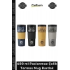 #Mug Have a Nice Day Baskılı Vakumlu Sızdırmaz 600 ml Paslanmaz Çelik Termos Mug Bardak