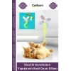 #Petshop İnteraktif Çıngıraklı Renkli Kelebek Model Elastik Kendinden Yapışkanlı Kedi Oyun Oltası