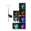 Özel Üretim Dekoratif Dış Mekan Solar Armatür Zambak Solar Güneş Enerjili Bahçe Lambası RGB 2 Li Set