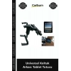 Özel Üretim 360 Derece Dönen Araç İçi 5kg Kapasiteli Siyah Şık Universal Koltuk Arkası Tablet Tutucu