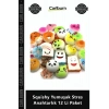 Özel Üretim Renkli Hamburger Sıkılabilir Elastik Oyuncak Squishy Yumuşak Stres Anahtarlık 12 Li Pake