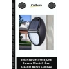 Özel Üretim 10 Ledli Dış Mekan Solar Su Geçirmez Oval Duvara Monteli Özel Tasarım Bahçe Lambası