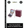 Özel Üretim Portatif Bez Organizer Katlanabilir Fermuarlı Shoe Tote Ayakkabı Taşıma Saklama Hurcu