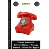 Özel Üretim Retro Nostaljik Kırmızı Ankesörlü Telefon Biblosu Vintage Tasarım Reçine Süs Eşyası