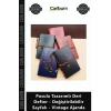 Özel Üretim Hediye Defter Pusula Tasarımlı Deri Defter ğiştirilebilir Sayfalı Vintage Ajanda