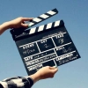 Özel Üretim Şık Film Hediye Masaüstü Küçük Boy Dekoratif Sinema Klaketi Ahşap Tasarım 20x20 cm