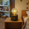 Özel Üretim Retro Kablosuz Led Şarjlı Dekoratif Masa Lambası Kademesiz Dimmer TypeC Bağlantılı