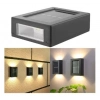 Özel Üretim Gün Işığı Dış Mekan Su Geçirmez Bahçe Solar 4 Ledli 11cm Duvar Aydınlatması MZ309