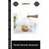 Özel Üretim 60x60x25 cm Katlanabilir Pratik Sinek File Toz Geçirmez Fileli Yemek Koruma Şemsiyesi