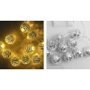 Özel Üretim Dekoratif Pilli 2 Fonksiyonlu 4cm Şık Aydınlatma 2m 10 Led Disko Toplu Led Gün Işığı