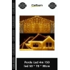 Özel Üretim Gün Işığı 8 Fonksiyonlu Şeffaf Kablolu 19 Saçaklı Perde Led 4m 150 led 50 70 90cm