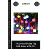 Özel Üretim Güneş Enerjili Su Geçirmez Dekoratif 8 Fonksiyonlu 5m 20 Led Beyaz Top RGB Solar MZ3012