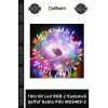 Özel Üretim Dekoratif Şerit Led Işık Yılbaşı 10m 60 Led RGB 2 Kademeli Şeffaf Kablo Pilli MZ64092