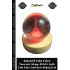 Özel Üretim Dekoratif Eyfel Kulesi Tasarımlı Ahşap Altlıklı Işıklı Cam Küre Cam6cm Ahşap2cm
