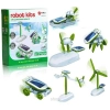 Özel Üretim STEM Robotik Kodlama Solar Kit Deney Seti Güneş Enerjili Robot Oluşturma Seti 6 in 1