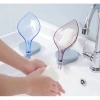 Özel Üretim Modern Şık Vantuzlu Banyo Mutfak Süngerlik Drenajlı Yaprak Tasarımlı Süzmeli Sabunluk
